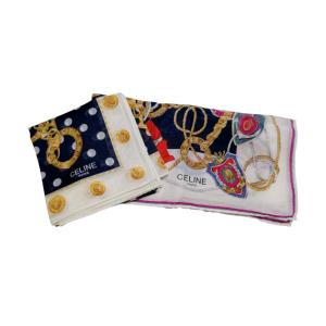 FENDI（フェンディ） 未使用 ハンカチ チェーン柄 スカーフ ロゴ