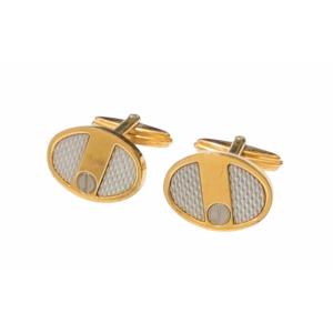 TIFFANY&Co.（ティファニー） コンビ カフス オーバル SV925 K18
