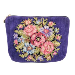 feiler（フェイラー） 財布 長財布 ラウンドファスナー パイル 花柄