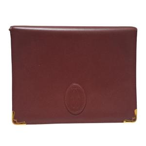 Cartier（カルティエ） 三つ折り 財布 がま口 マスト レザー