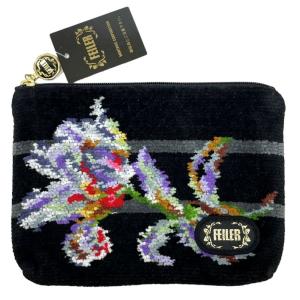feiler（フェイラー） 財布 長財布 ラウンドファスナー パイル 花柄