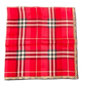 BURBERRY（バーバリー） 未使用 ハンカチ コットン スカーフ 水色