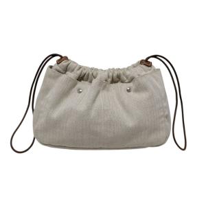 エルメス フールビ25 バッグインバッグ 化粧ポーチ コスメ マルチポーチ 小物入れ コットン HERMES 【中古】