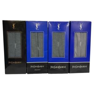 未使用 イヴサンローラン　ソックス 4点セット メンズ 靴下 ビジネス 25ｃｍ YVES SAINT LAURENT　【中古】