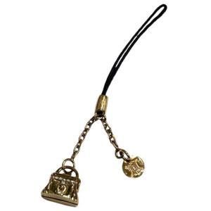 GUCCI（グッチ） 携帯ストラップ キーホルダー ハート GG レザー