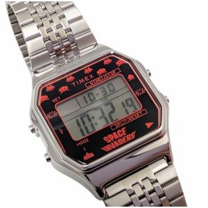 新品同様 タイメックス 時計 インベーダー デジタルウォッチ TW2V30000 正規品 シルバー TIMEX 【中古】