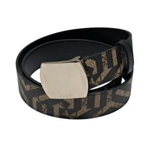 GUCCI（グッチ） ベルト メンズ レザー 400593 ブラック GGマーモント