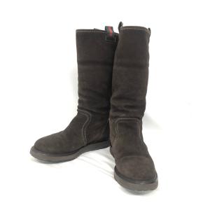 GUCCI◇ジップディテール/サイドジップブーツ/36/BLK/エナメル/228933