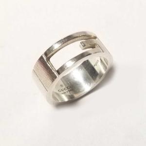 GUCCI アイコン　ジェムストーン付き　18K リング　刻印21 ホワイト 楽天市場】GUCCI グッチ 18K指輪イタリア製アイコンリングインター