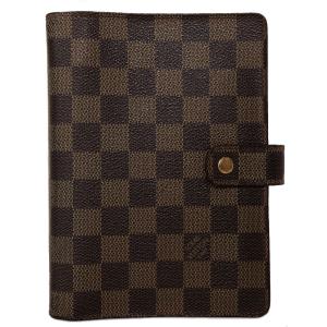 ルイヴィトン ダミエ 手帳カバー アジェンダ Mm 超特価 R701 エベヌ 格子柄 Vuitton ルイビトン メンズ Louis 6穴式 システム手帳 レディース