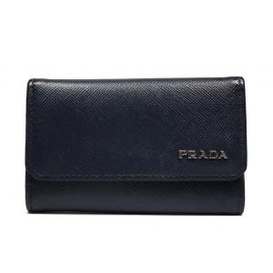 新品同様　ほぼ未使用　箱付き　PRADA プラダ　キーケース　サフィアーノ PRADA（プラダ） 未使用 キーケース サフィアーノ レザー 型押し 6連