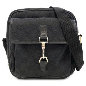 グッチ ショルダーバッグ 斜め掛け Ggキャンバス お得 Gg柄 ブラック 黒 男女兼用 Gucci メンズ ミニショルダー レディース ポシェット