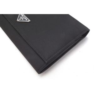 美品 プラダ 財布 ナイロン ブラック メンズ 正規逆輸入品 テスート 黒 長財布