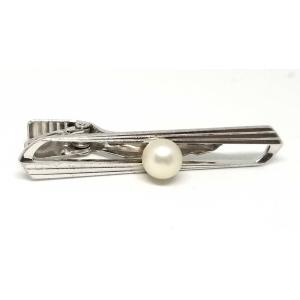MIKIMOTO（ミキモト） パール 付き ネクタイピン タイピン ビジネス