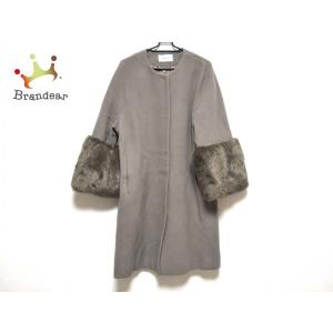 フレイアイディー FRAY I.D コート サイズ1 S レディース 美品 グレージュ フェイクファー/冬物 新着 20200307