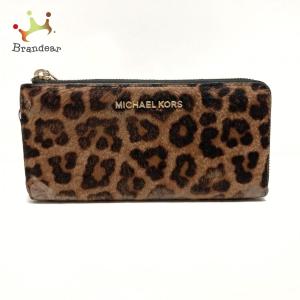 メーカー直送 長財布 ヒョウ柄 マイケルコース 財布 Albinofoundation Org