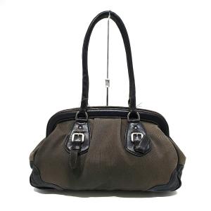 新しいスタイル ショルダーバッグ レザー ジャガード カナパ ロゴ プラダ PRADA - ショルダーバッグ