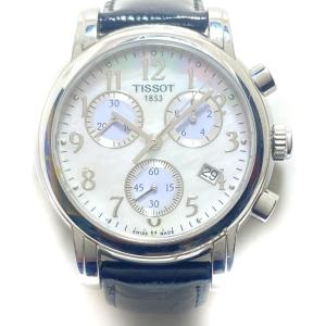 ティソ TISSOT 腕時計 T-レディドレスポート T050217A レディース クロノグラフ ホワイトシェル 新着 20240525｜brandear