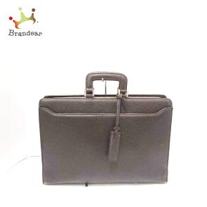 ダックス DAKS ビジネスバッグ - ダークブラウン 本体ロックなし