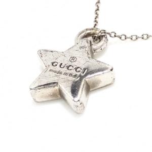 グッチ GUCCI ネックレス - シルバー スター/社外チェーン  値下げ 20240522｜brandear