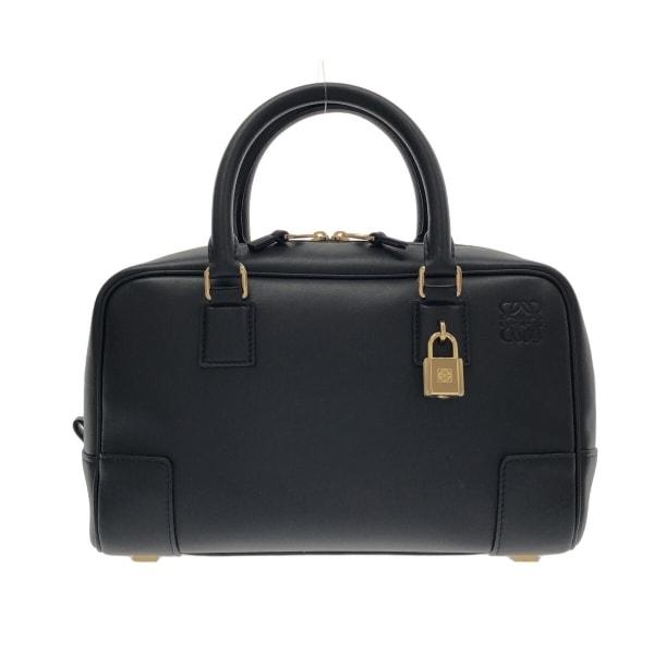 ロエベ LOEWE ハンドバッグ 美品 アマソナ 23 A039N07X01 黒 ナッパレザー 新着...