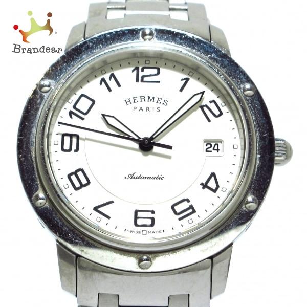 エルメス HERMES 腕時計 クリッパー CP2.810 メンズ アイボリー       スペシャ...
