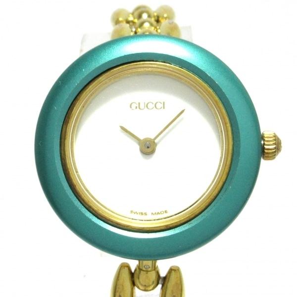 グッチ GUCCI 腕時計 ベゼルウォッチ 11/12.2 レディース 白  値下げ 2024041...