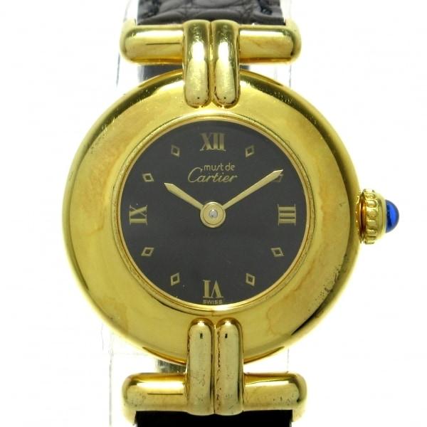 カルティエ Cartier 腕時計 マストコリゼヴェルメイユ 590002 レディース 黒 新着 2...