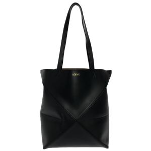 ロエベ LOEWE トートバッグ 美品 パズルフォルド トート ミディアム A657G50X01 黒 折りたたみ 新着 20240507｜brandear