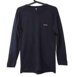 モンベル mont-bell 長袖Tシャツ サイズM メンズ 美品 - 黒 クルーネック 新着 20...