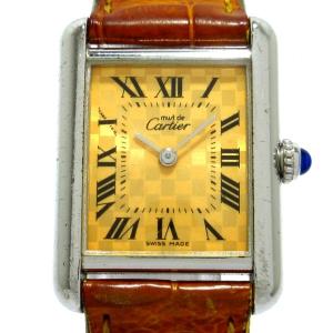 カルティエ Cartier 腕時計 マストタンクSM W1017654 レディース オレンジ  値下げ 20240511｜brandear