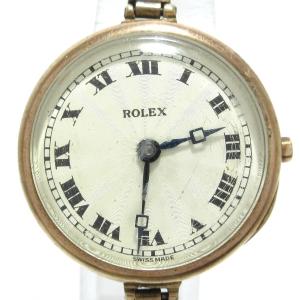 ロレックス ROLEX 腕時計 - 訳あり レディース K9/アンティーク/社外ベルト アイボリー ...