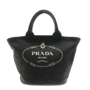 プラダ PRADA トートバッグ CANAPA 1BG186 黒 キャンバス  新着 2024032...