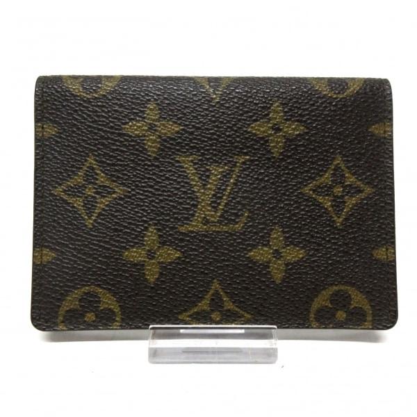 ルイヴィトン LOUIS VUITTON パスケース モノグラム ポルト 2カルト・ヴェルティカル ...