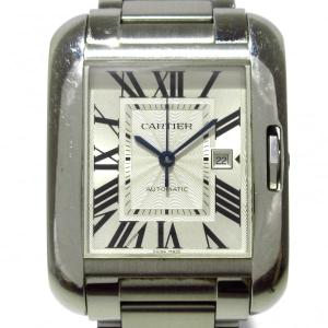 カルティエ Cartier 腕時計 タンク アングレーズLM W5310009 メンズ SS シルバー  値下げ 20240518｜brandear