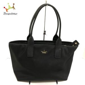 ケイトスペード Kate spade ハンドバッグ 美品 - PXRU5736 黒 ナイロン×レザー 新着 20240107