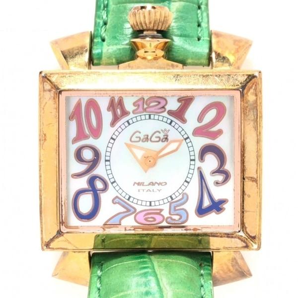 ガガミラノ GAGA MILANO 腕時計 ナポレオーネ レディース グリーンシェル 新着 2024...