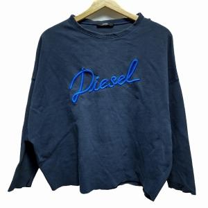 ディーゼル DIESEL トレーナー レディース - 訳あり ダークネイビー×ブルー 長袖/刺繍   スペシャル特価 20240504｜brandear