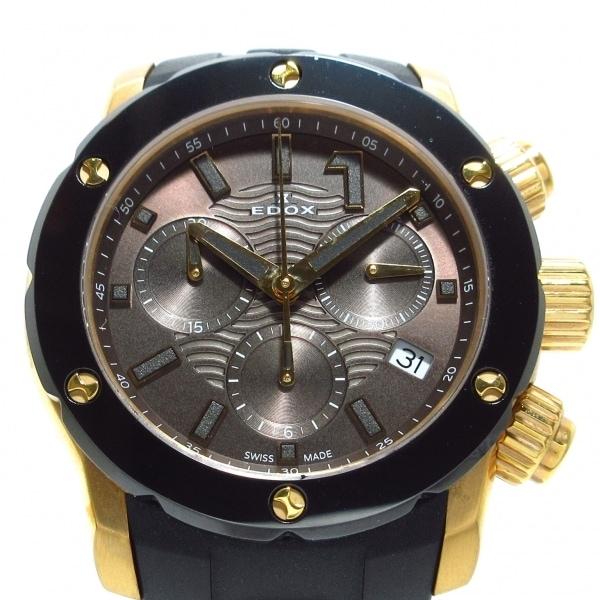 エドックス EDOX 腕時計 クロノオフショア1 10225 レディース クロノグラフ/ラバーベルト...