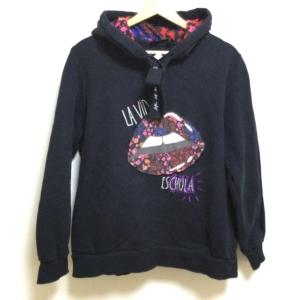 デシグアル Desigual パーカー サイズXXL XL レディース - ダークネイビー×レッド×マルチ 長袖  値下げ 20240417｜brandear