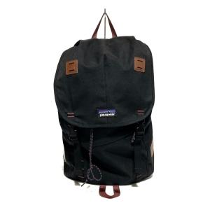 パタゴニア Patagonia リュックサック - 黒×ダークブラウン ナイロン×レザー 新着 20...