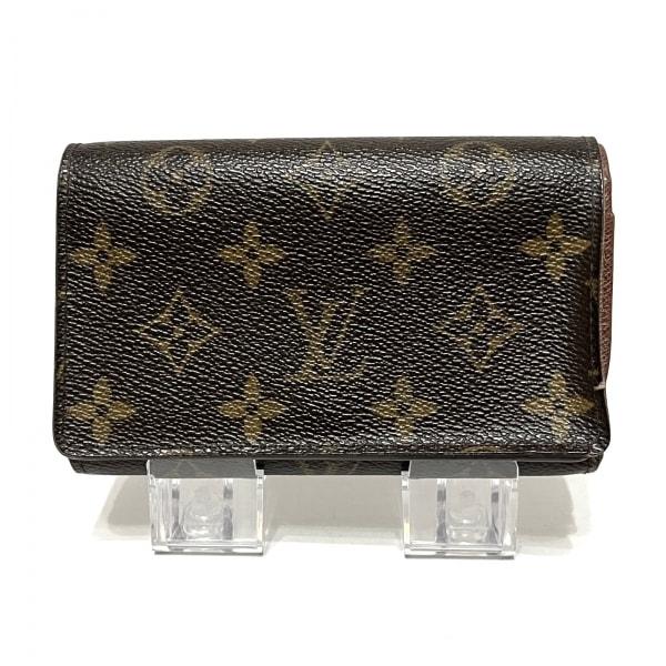 ルイヴィトン LOUIS VUITTON 2つ折り財布 モノグラム ポルトモネビエトレゾール M61...