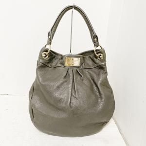 マークバイマークジェイコブス MARC BY MARC JACOBS ハンドバッグ - グレー レザ...