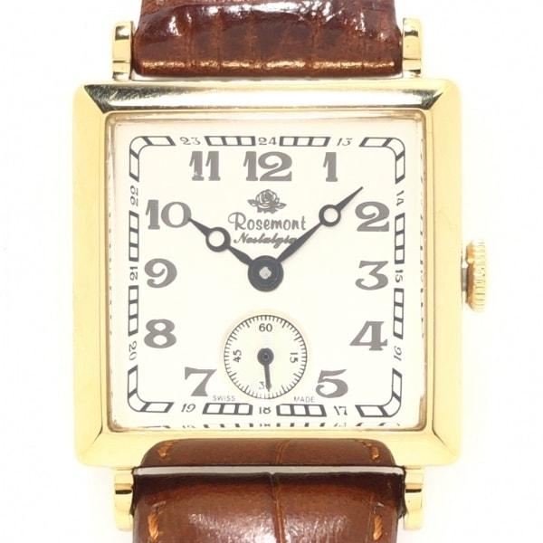 ロゼモン Rosemont 腕時計 - N-011 レディース 型押し加工 シルバー  値下げ 20...