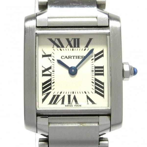 カルティエ Cartier 腕時計 タンクフランセーズSM W51008Q3 レディース SS アイ...