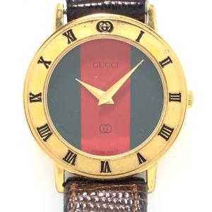 グッチ GUCCI 腕時計 - 3001L レディース シェリー ダークグリーン×レッド 新着 20...