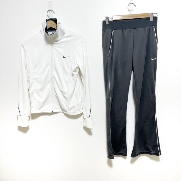 ナイキ NIKE レディースパンツセットアップ サイズM レディース - 白×グレー 新着 2024...