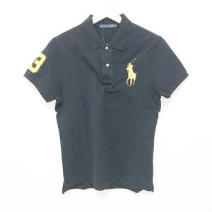 ラルフローレン RalphLauren 半袖ポロシャツ サイズ5f M レディース ビッグポニー 黒...