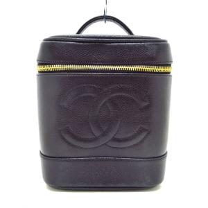 シャネル CHANEL バニティバッグ - 黒 ゴールド金具/ココマーク キャビアスキン 新着 20240325｜brandear