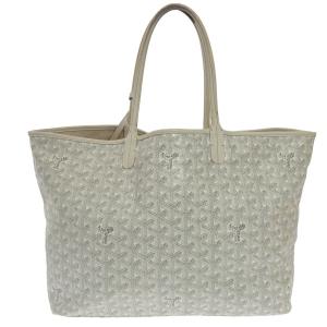 ゴヤール GOYARD トートバッグ サンルイPM 訳あり 白×ライトグレー コーティングキャンバス 新着 20240510｜brandear